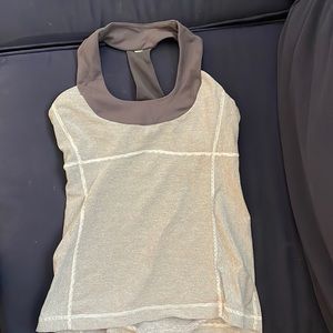 Lululemon size 6 gray bra top